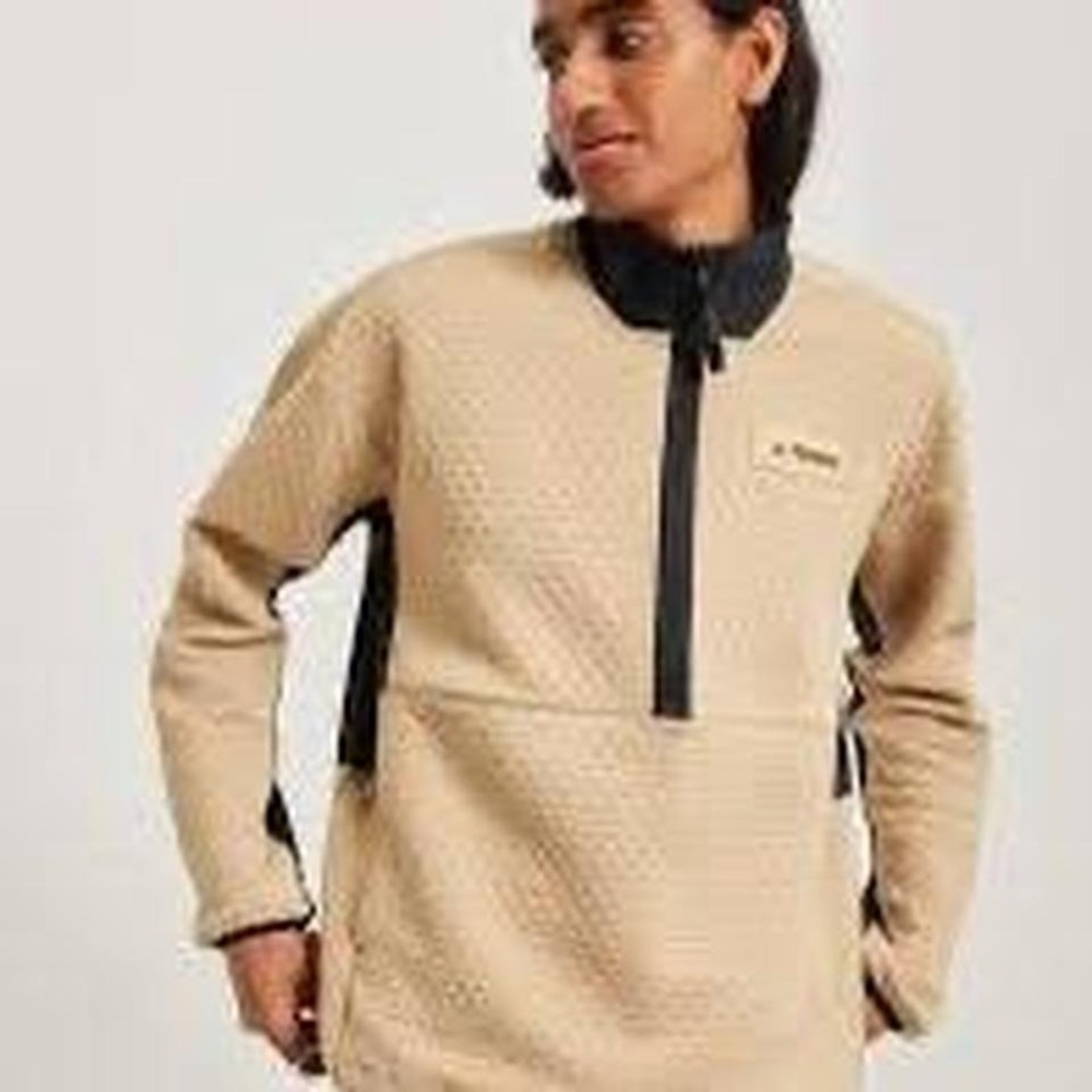 Adidas Terrex Cream and Black Quarter Zip Sweatshirt